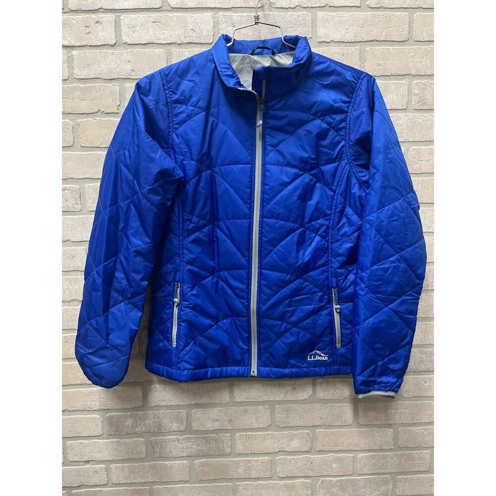 L.L. Bean men’s Puffer jacket Sz L Blue performance Active